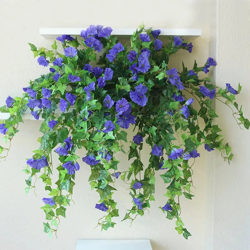 Flores de Alegría de Mañana Artificiales para Decoración Interior y Exterior