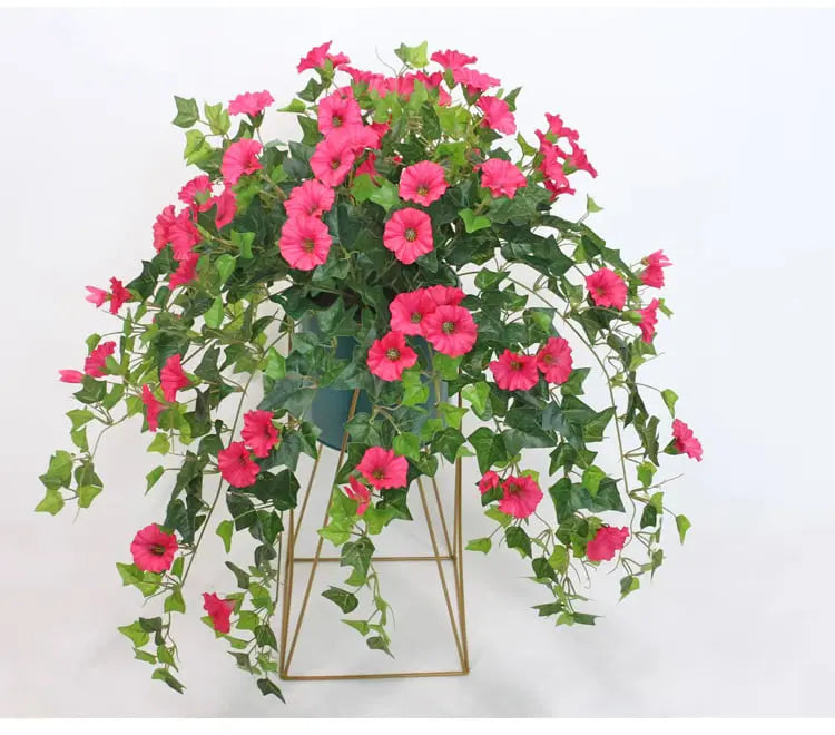 Flores de Alegría de Mañana Artificiales para Decoración Interior y Exterior