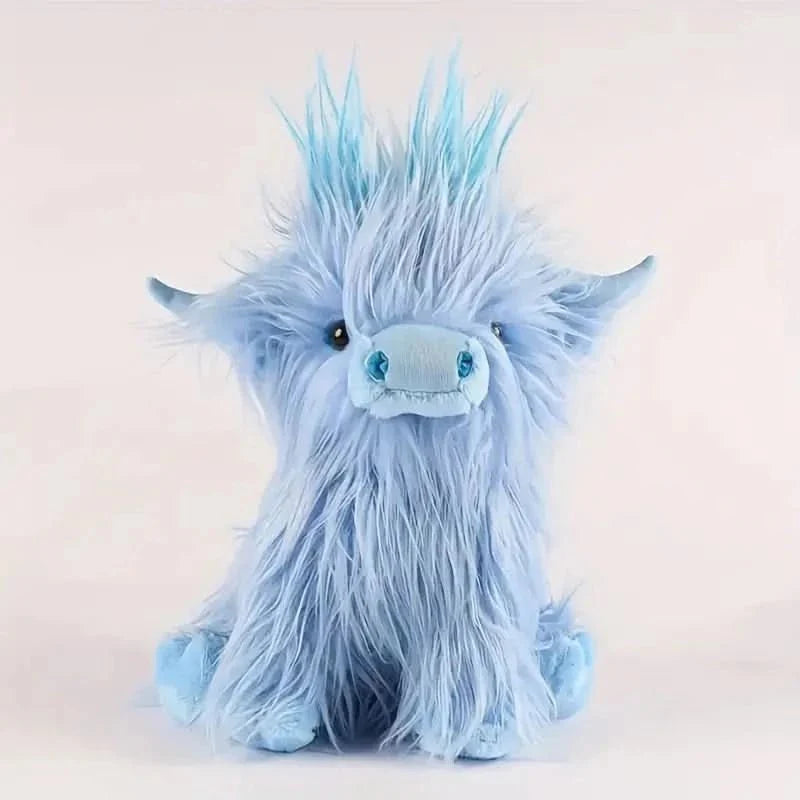 Vaca de las Tierras Altas Acogedora – Vaca de peluche de las Tierras Altas para seguridad, consuelo y decoración elegante