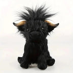 Vaca de las Tierras Altas Acogedora – Vaca de peluche de las Tierras Altas para seguridad, consuelo y decoración elegante