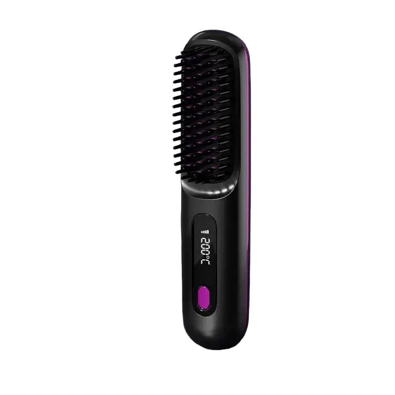 Estilizador de Cabello Inalámbrico para Mujeres con Pantalla LCD y Calentamiento Cerámico