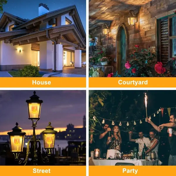 Bombilla LED de Llama — Luz de Llama Realista con Ambiente Cálido