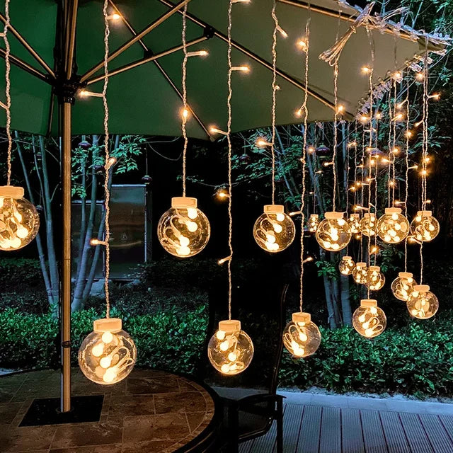Cadena de luces LED LumiLichter | Impermeable IP44 | Luz ambiental romántica | 3,5 m de longitud