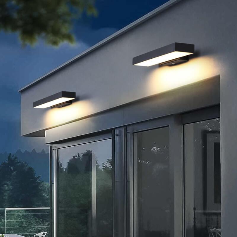 Lámpara de Pared Exterior Moderna | Luces LED a Prueba de Agua para Patios o Jardines