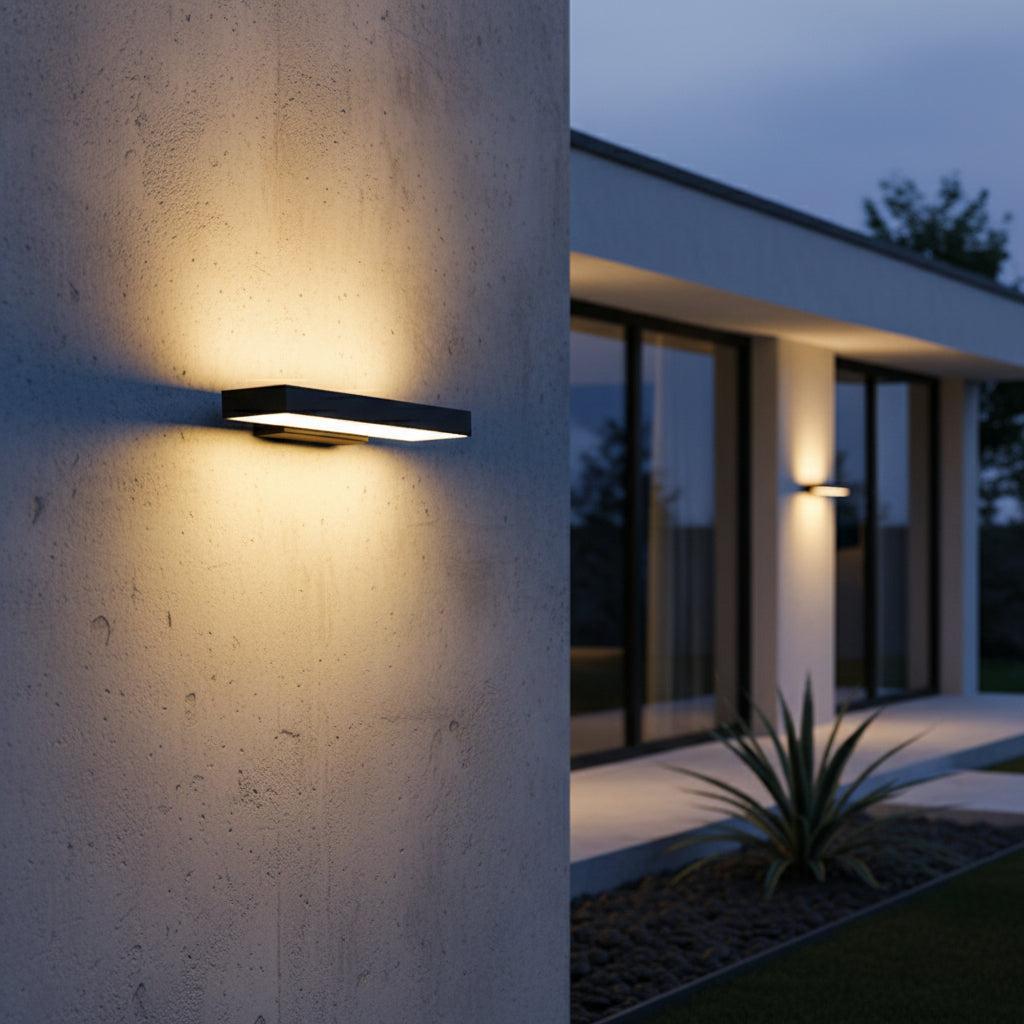 Lámpara de Pared Exterior Moderna | Luces LED a Prueba de Agua para Patios o Jardines