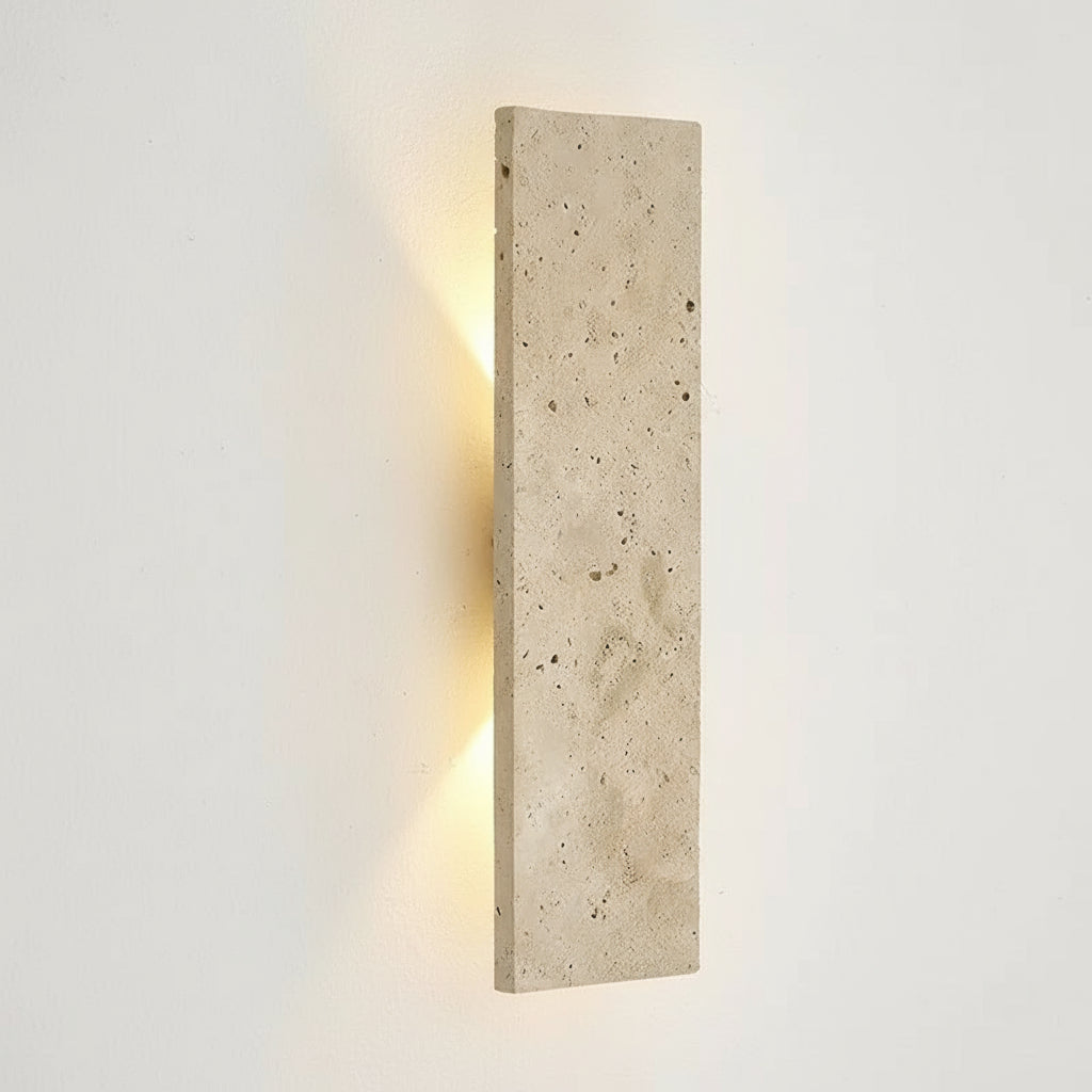 Aplique de Pared LED para Exteriores | Lámpara de Piedra Natural Impermeable para Paredes Exteriores