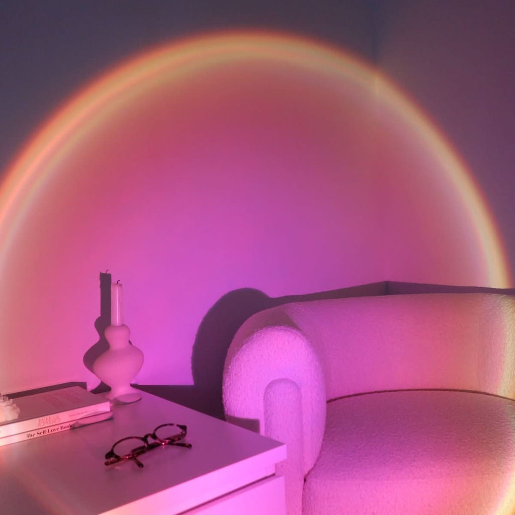 LUMIÈRE DORÉE – Lampe Sunset pour une ambiance chaleureuse à l'intérieur