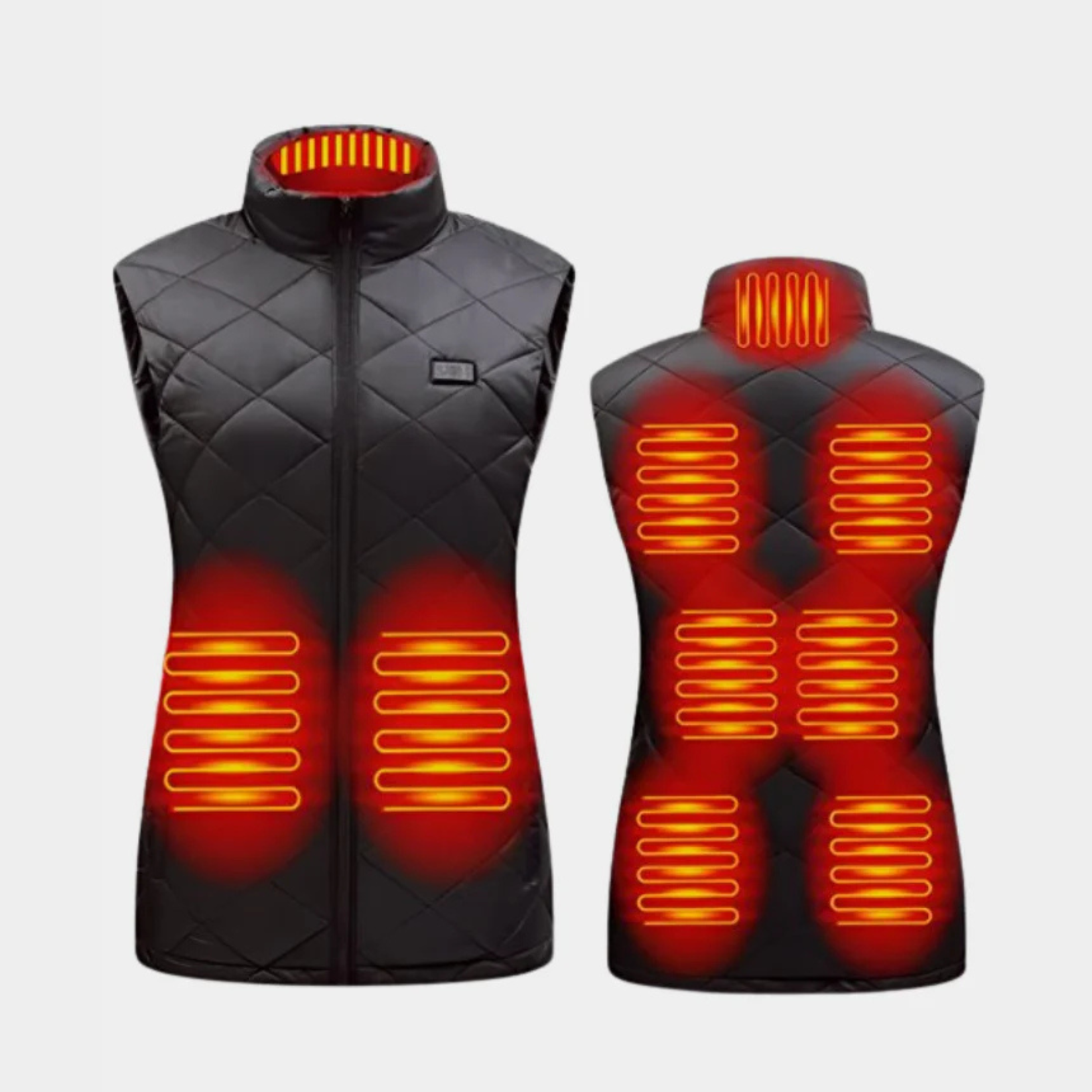 Chaleco calefactable para mujeres con control dual y 9 zonas de calefacción – comodidad y calidez para cada temporada