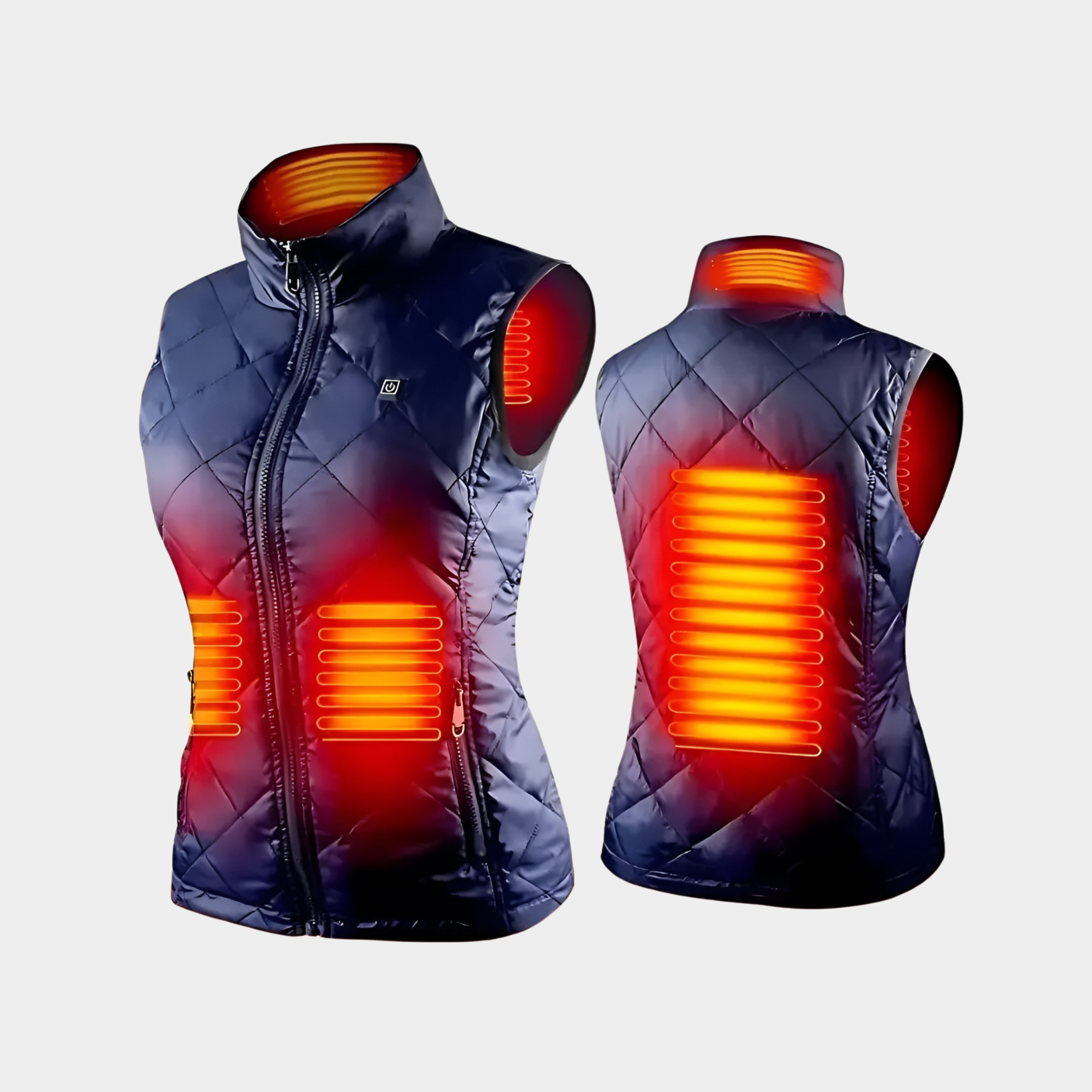 Chaleco calefactable para mujeres con control dual y 9 zonas de calefacción – comodidad y calidez para cada temporada