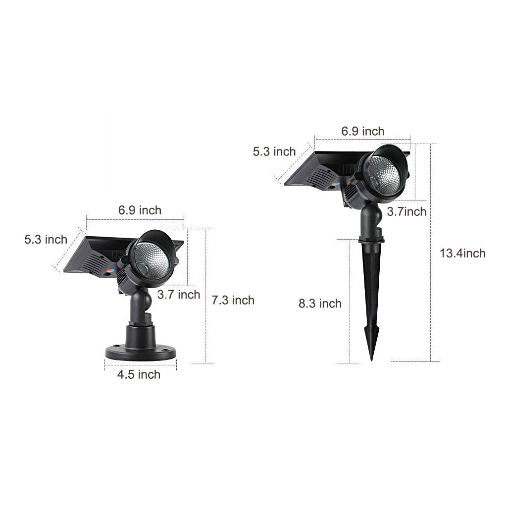 Luz Solar Moderna Ajustable RGB Impermeable para Exterior | Kalsten