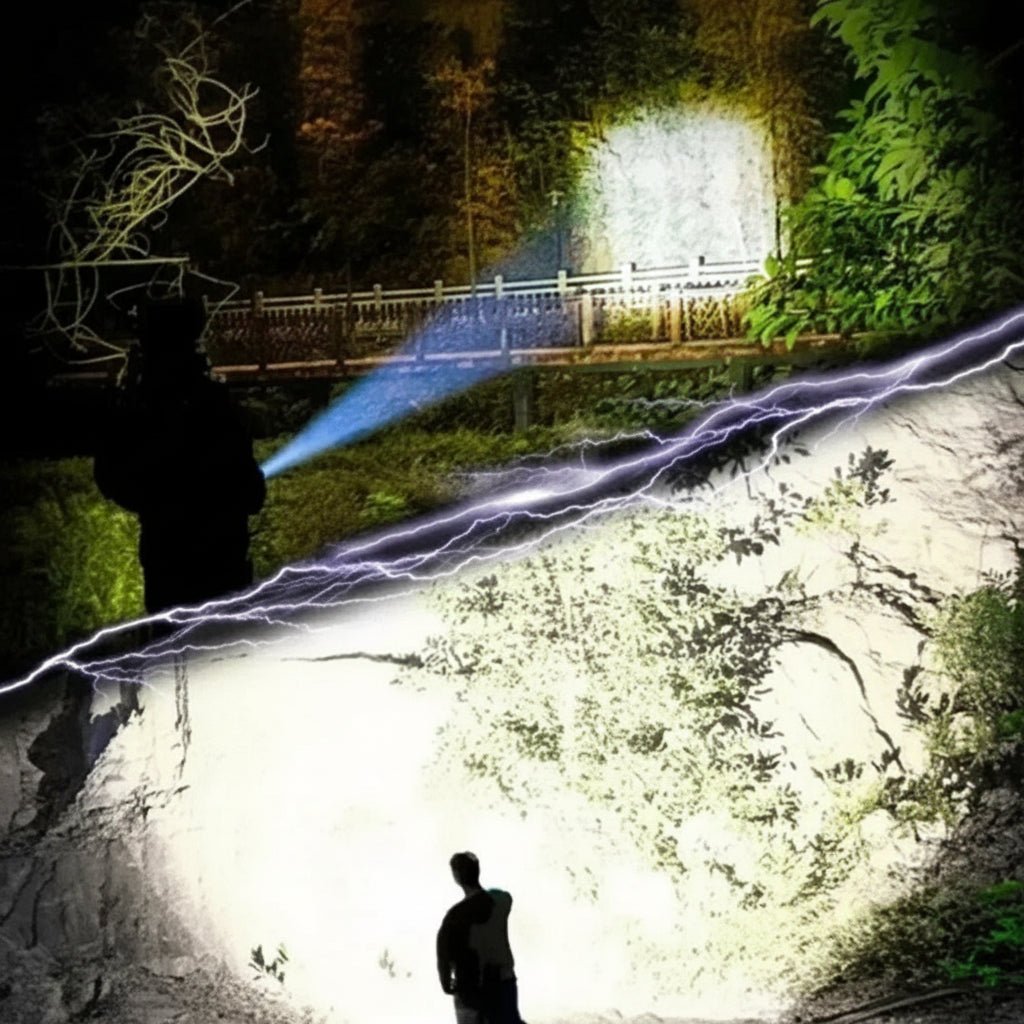 FLASHMAX – Potente linterna LED impermeable de 100000 lúmenes