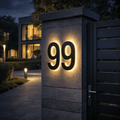 LICHTZEICHEN – Números de casa LED personalizables para casas modernas