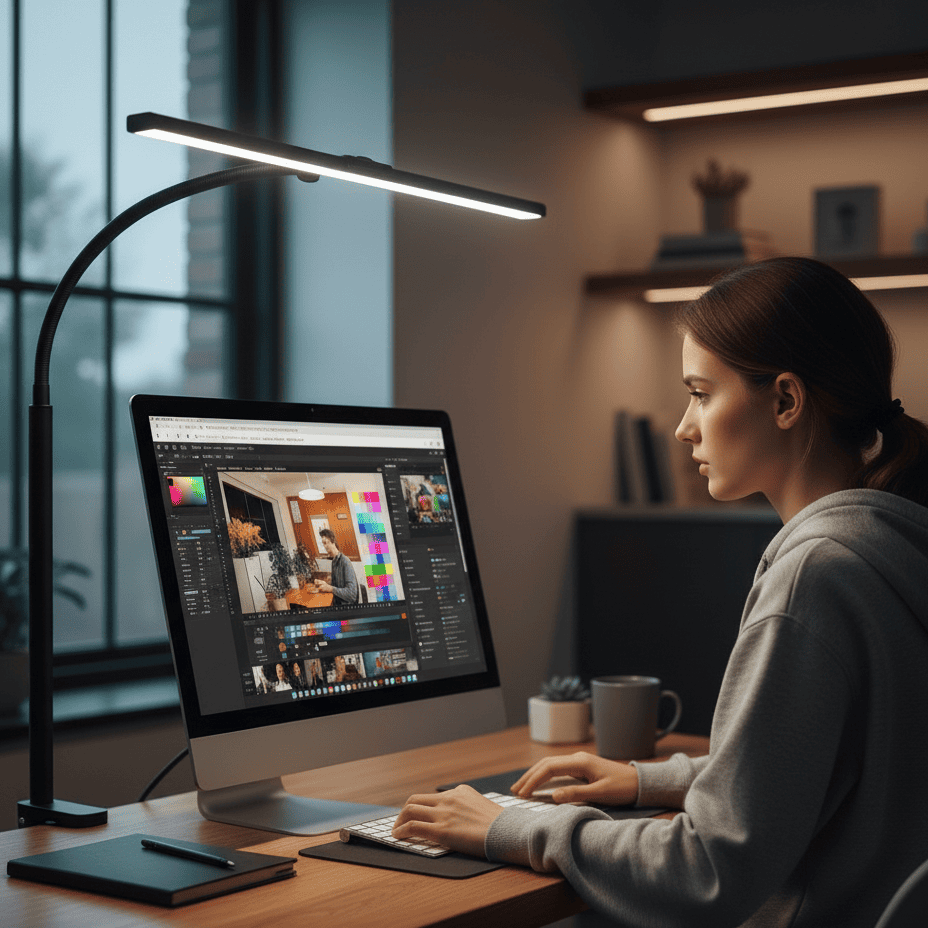 Lámpara de escritorio arquitectónica con 25 modos y luz regulable