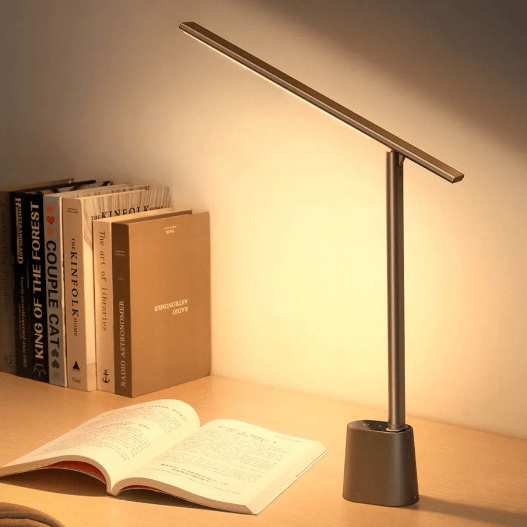 FOLDLITE – Lámpara de escritorio LED plegable e inteligente con batería y función de atenuación