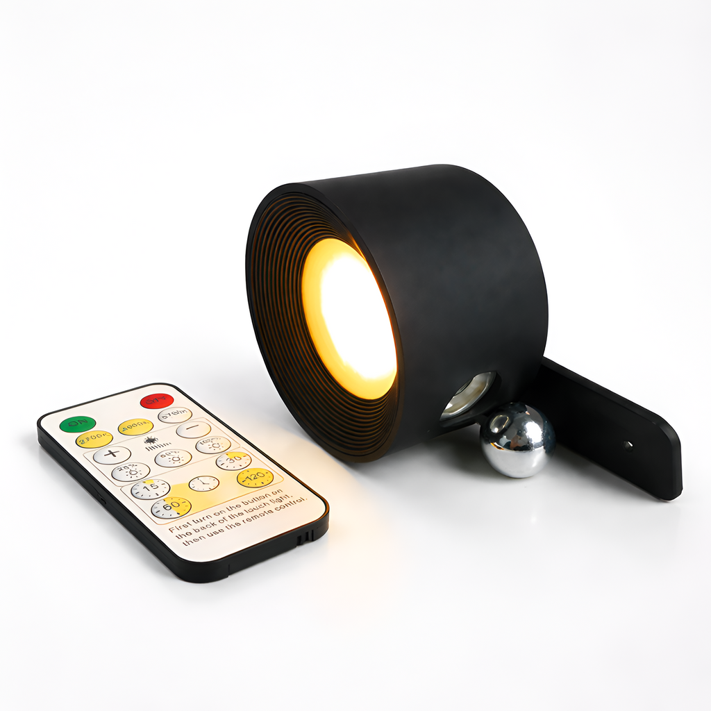 Philip - Lámpara de pared LED recargable por USB con control remoto