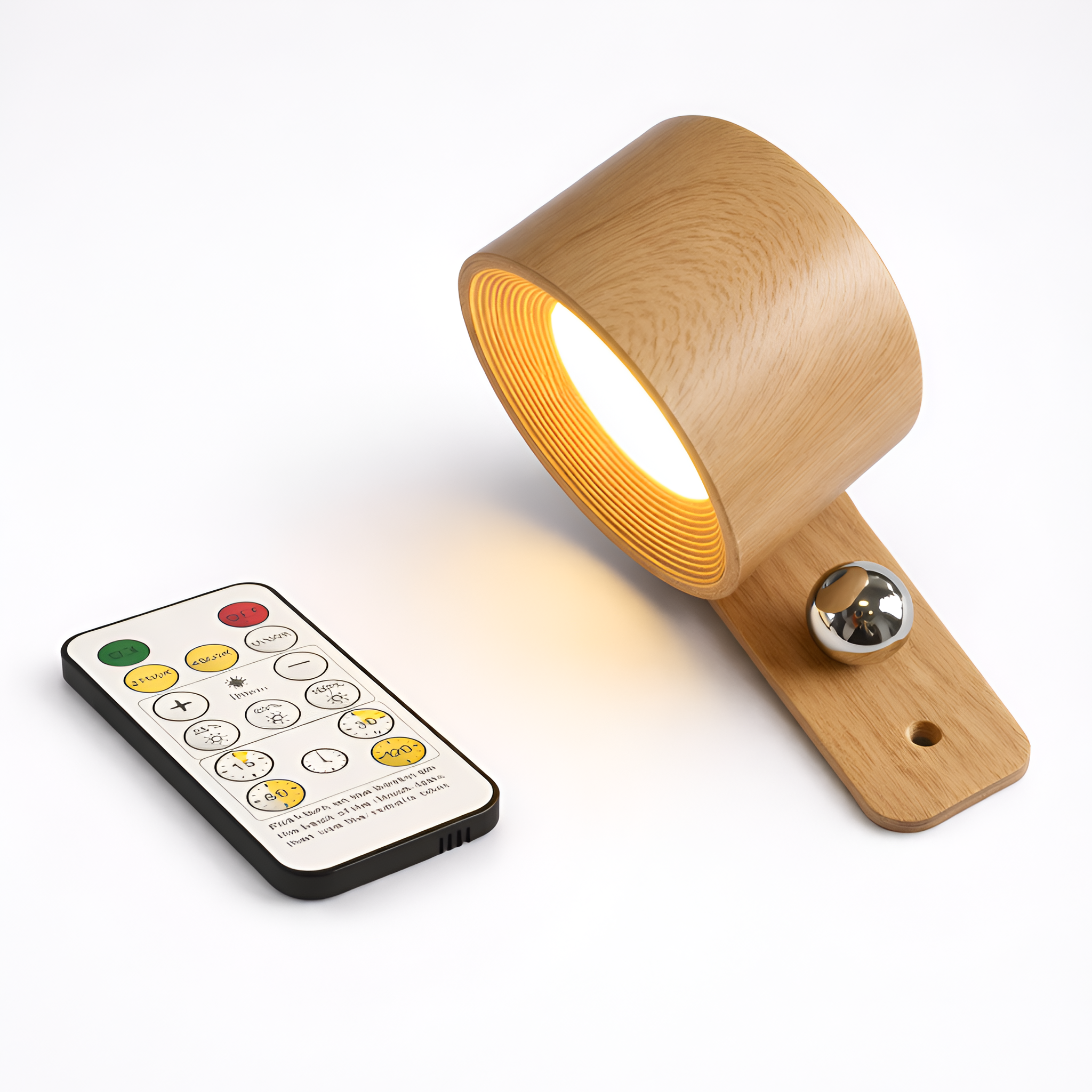 Philip - Lámpara de pared LED recargable por USB con control remoto