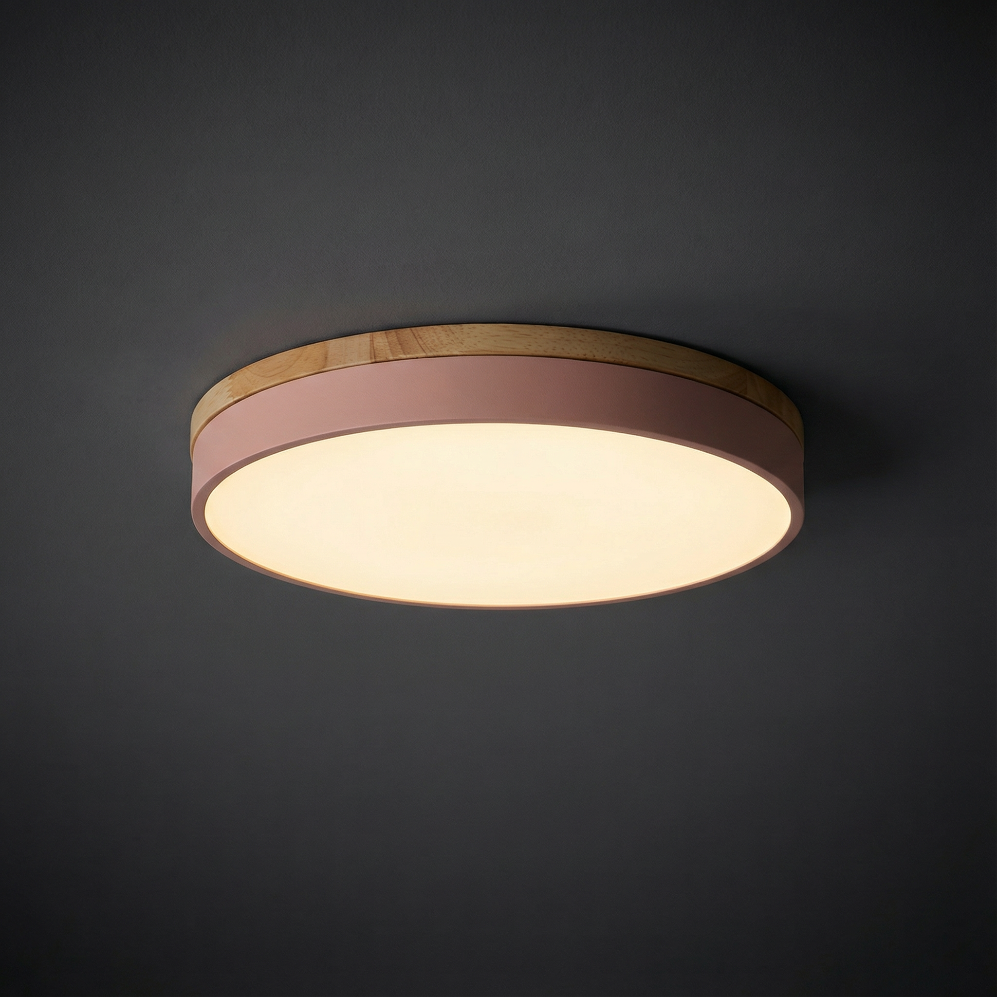 Lámpara de techo LED con atenuación continua y control remoto – lámpara de techo moderna y redonda para salones