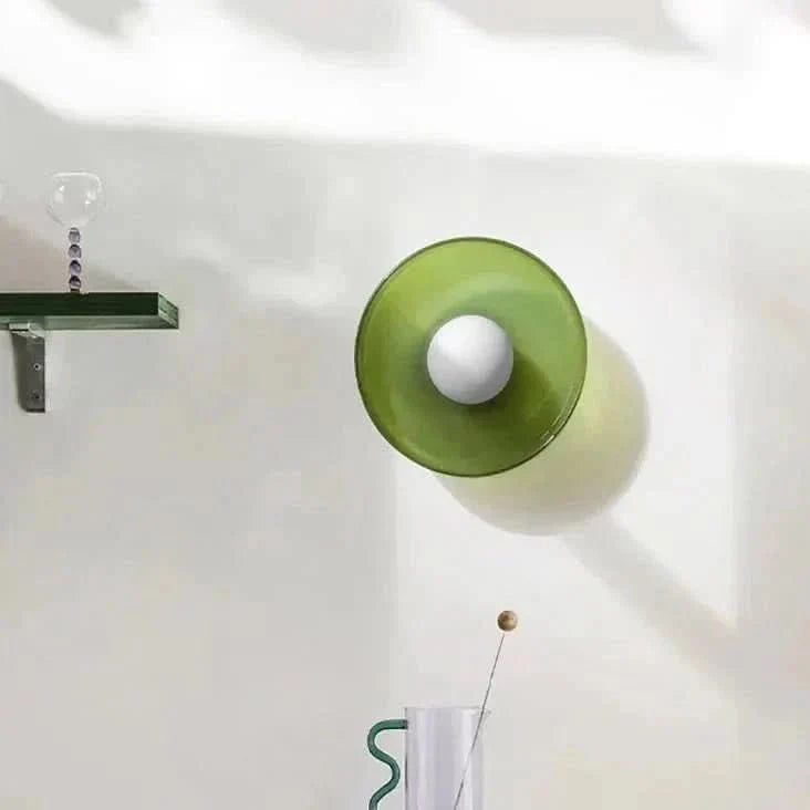 Lámpara de techo con luz suave – diseño escandinavo de vidrio para interiores modernos