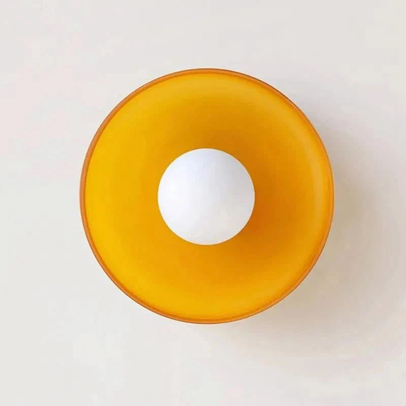 Lámpara de techo con luz suave – diseño escandinavo de vidrio para interiores modernos