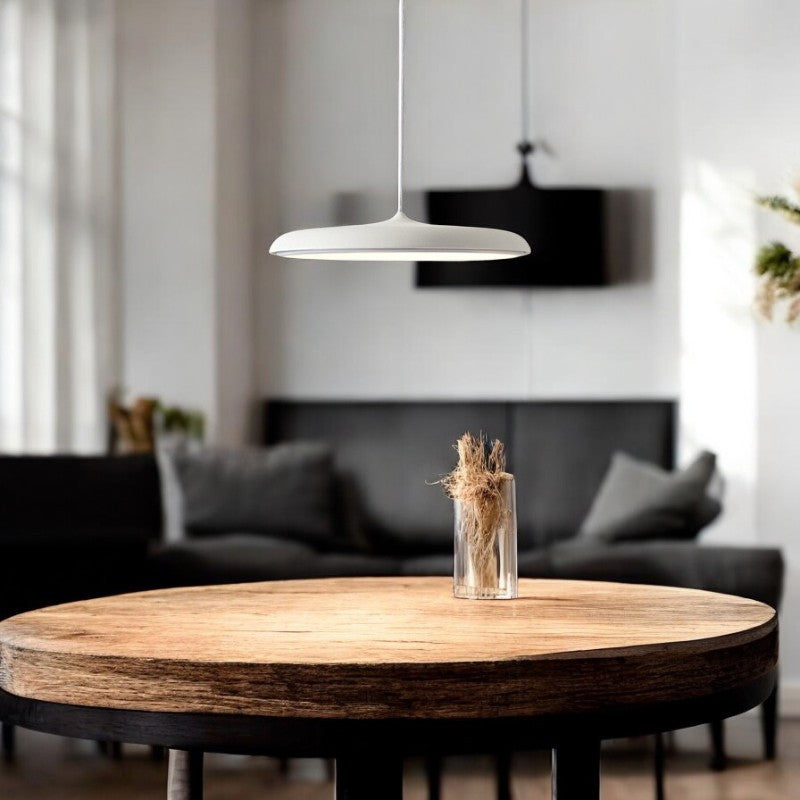 Lámpara colgante LED con cable regulable – iluminación escandinava de aluminio para cocina y comedor