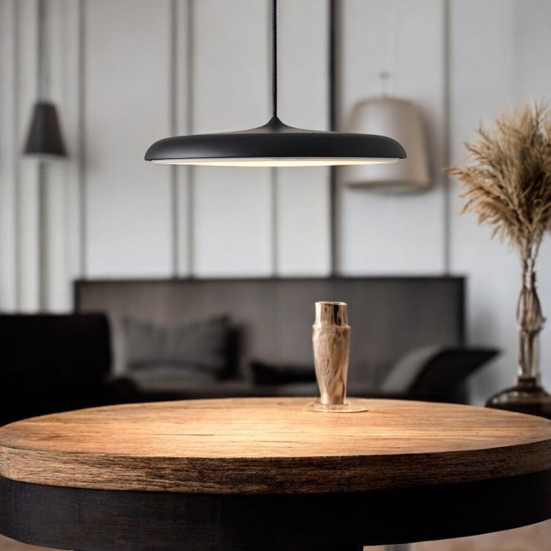 Lámpara colgante LED con cable regulable – iluminación escandinava de aluminio para cocina y comedor