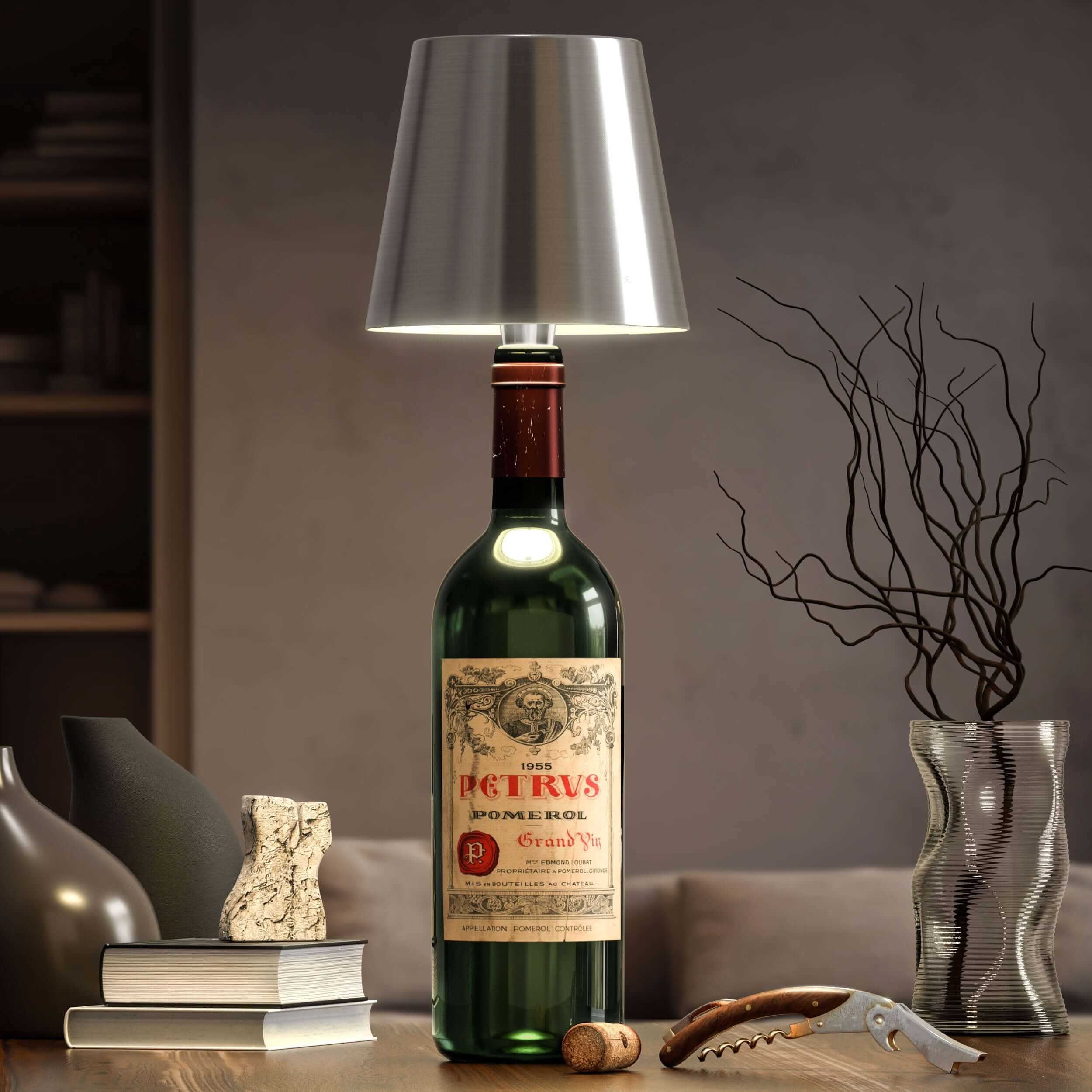 Lámpara de Botella Inalámbrica – Iluminación Elegante y Original