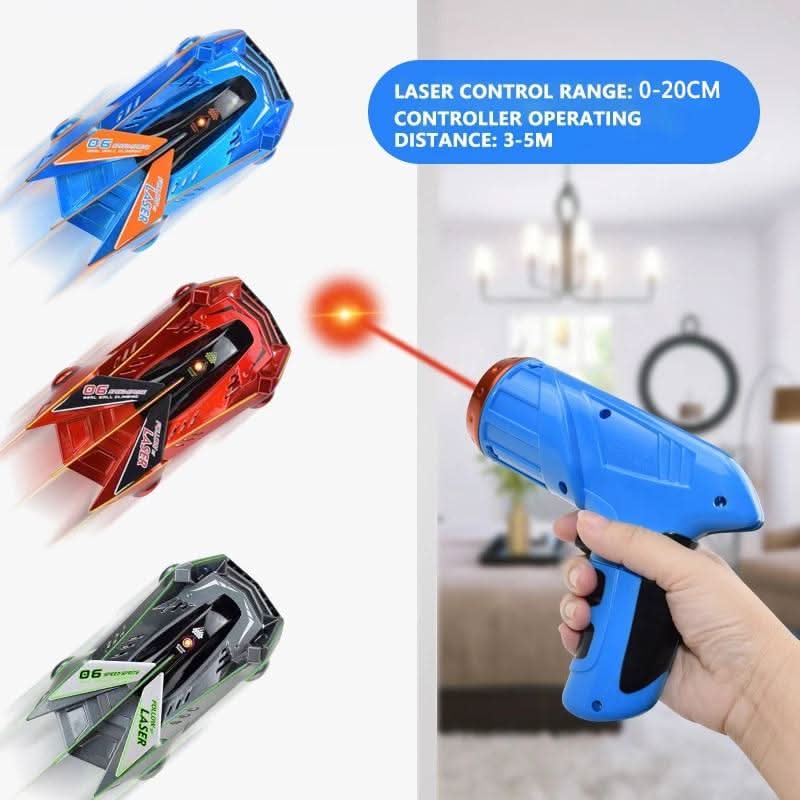 GRAVITYRACER – Coche RC de escalada en paredes controlado por láser para niños