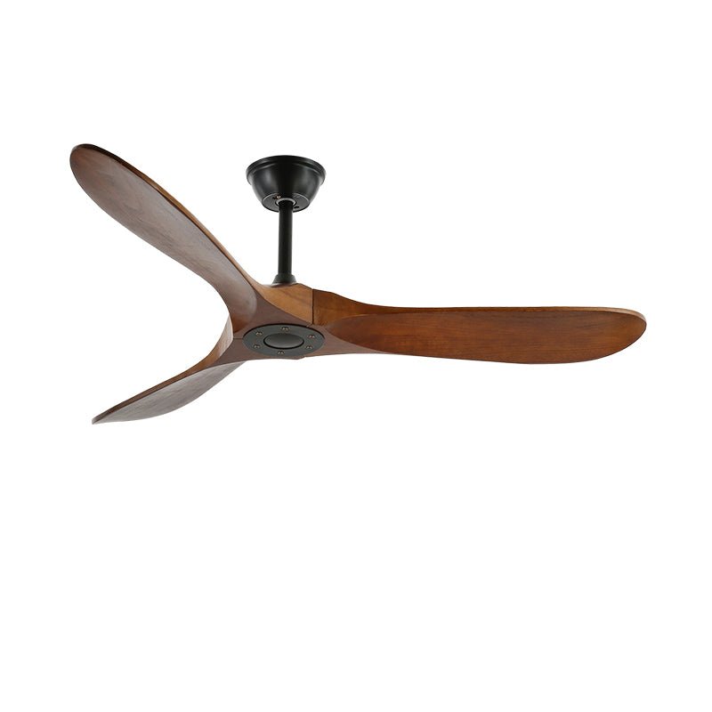 Ventilador de Techo Moderno Leno de Madera de Nogal con Control Remoto