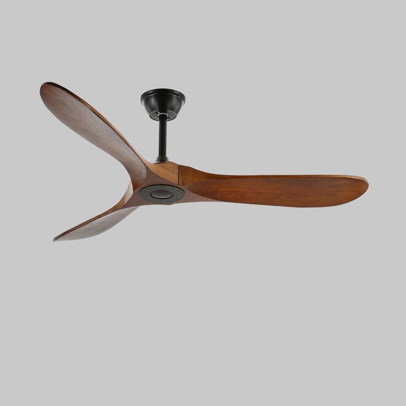 Ventilador de Techo Moderno Leno de Madera de Nogal con Control Remoto
