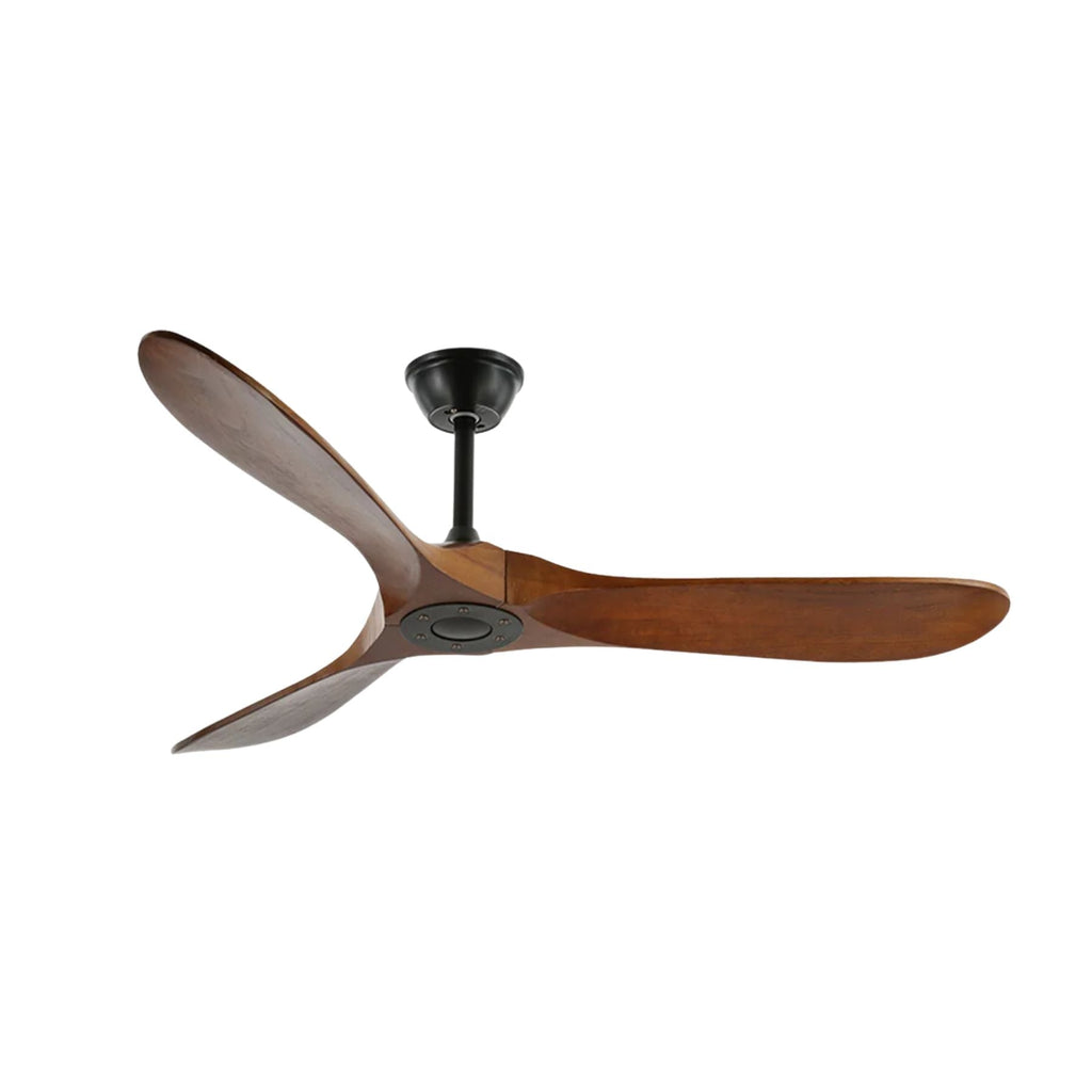 Ventilador de Techo Moderno Leno de Madera de Nogal con Control Remoto