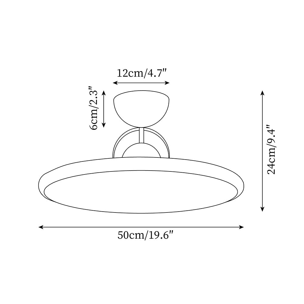 Lámpara de techo LED – redonda, blanca cálida y moderna