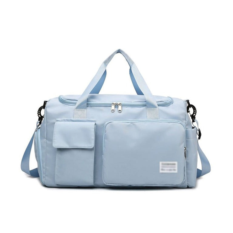 Bolsa de viaje multi-bolsillos, duffle deportiva y de gimnasio con compartimento separado para zapatos