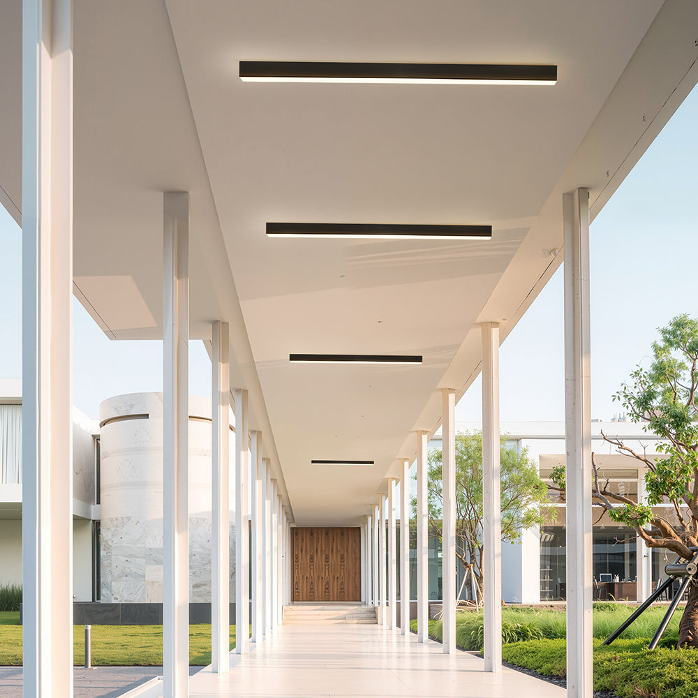 Luz Colgante/Empotrada LED Lineal - Ajustable de Tres Colores