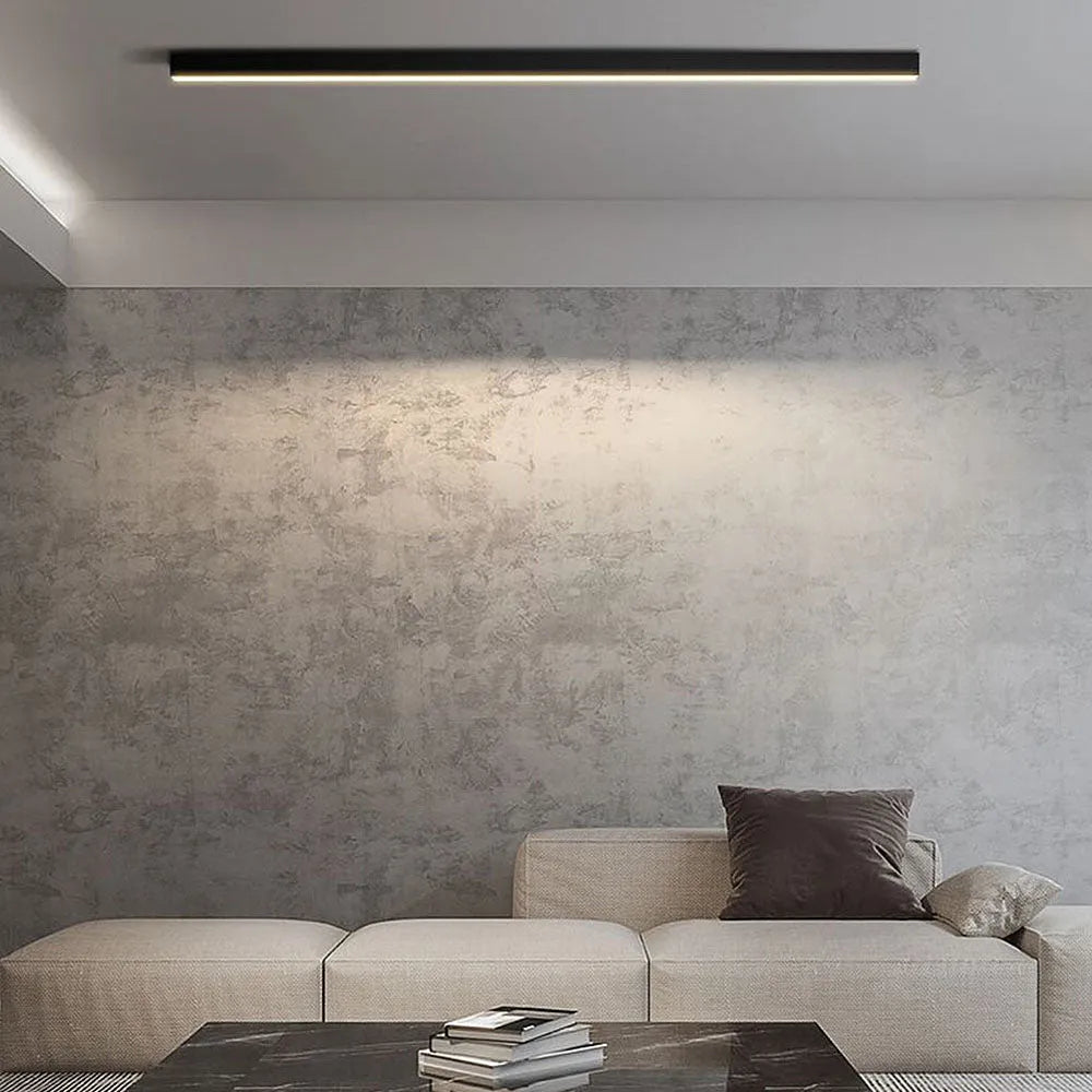 Luz Colgante/Empotrada LED Lineal - Ajustable de Tres Colores