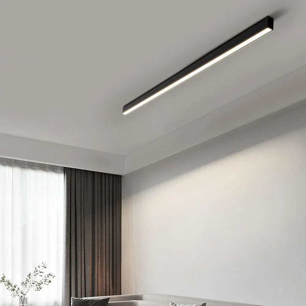 Luz Colgante/Empotrada LED Lineal - Ajustable de Tres Colores