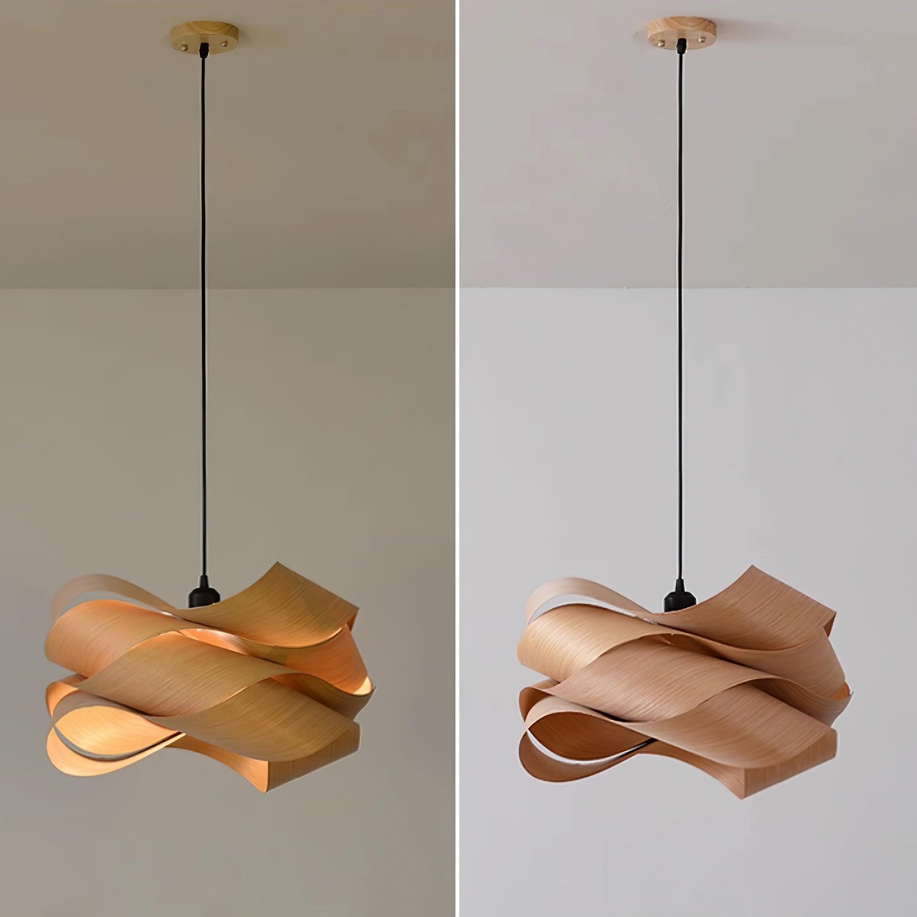 Lirado – lámpara colgante de diseño en estilo madera