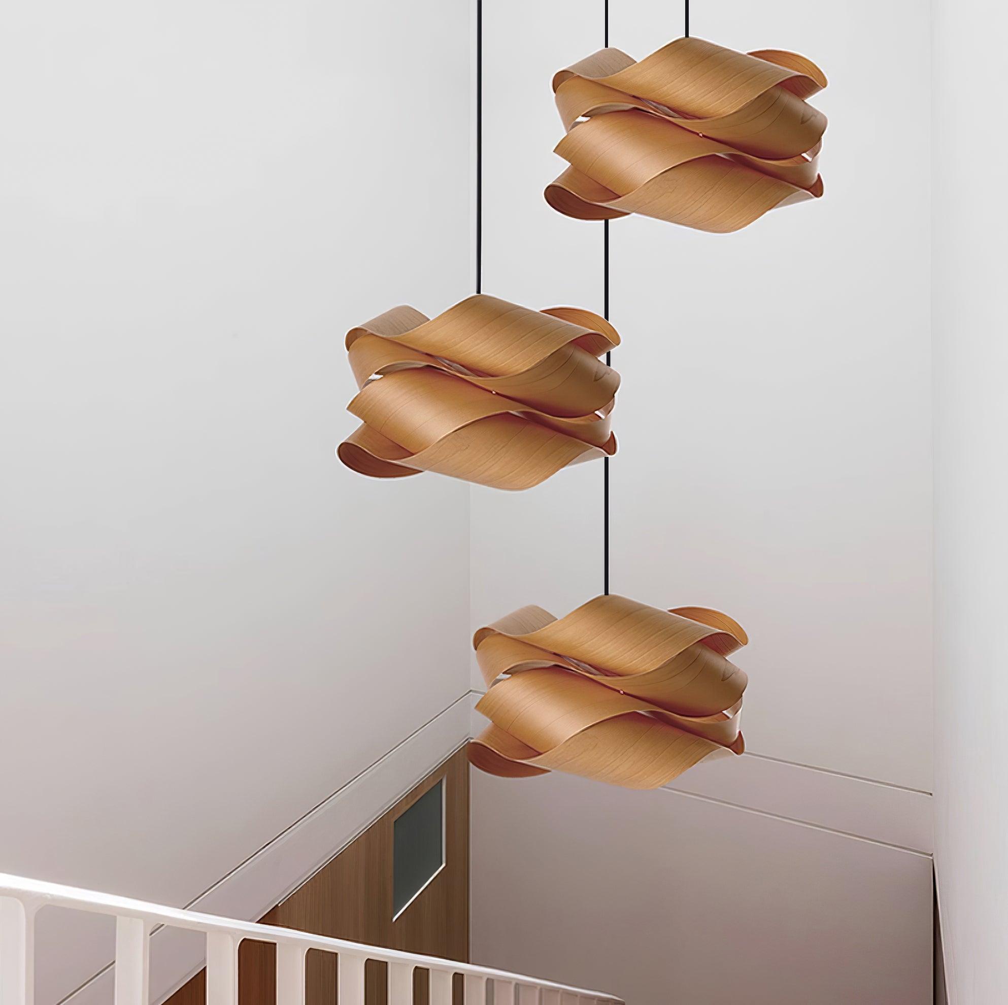 Lirado – lámpara colgante de diseño en estilo madera