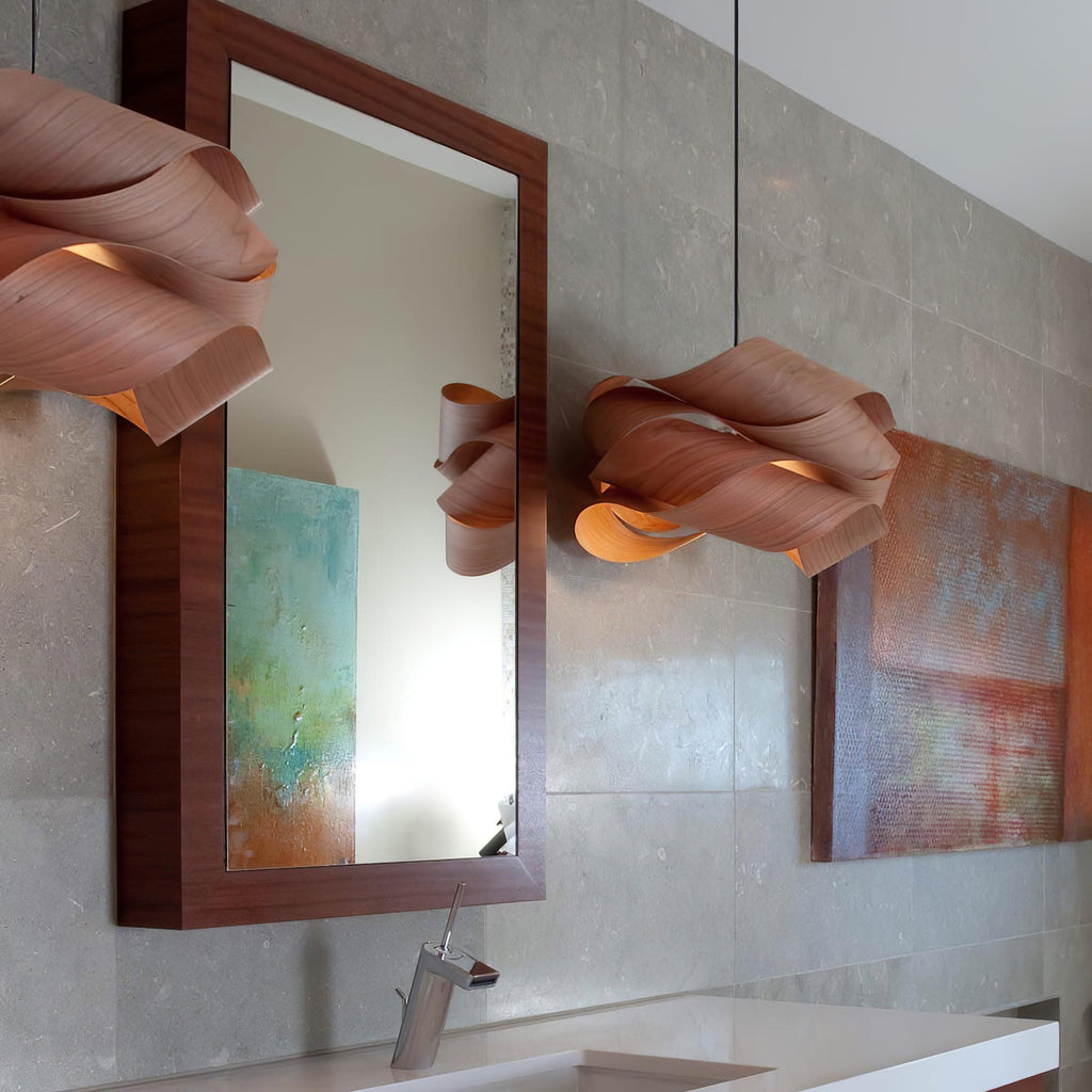 Lirado – lámpara colgante de diseño en estilo madera