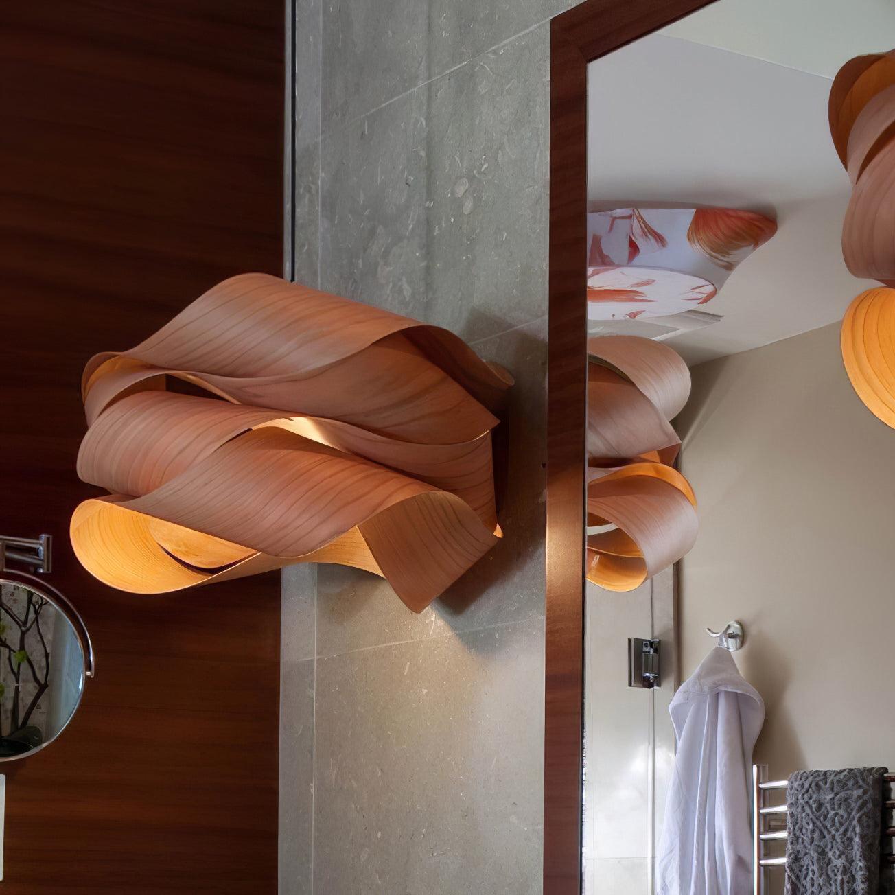 Lirado – lámpara colgante de diseño en estilo madera
