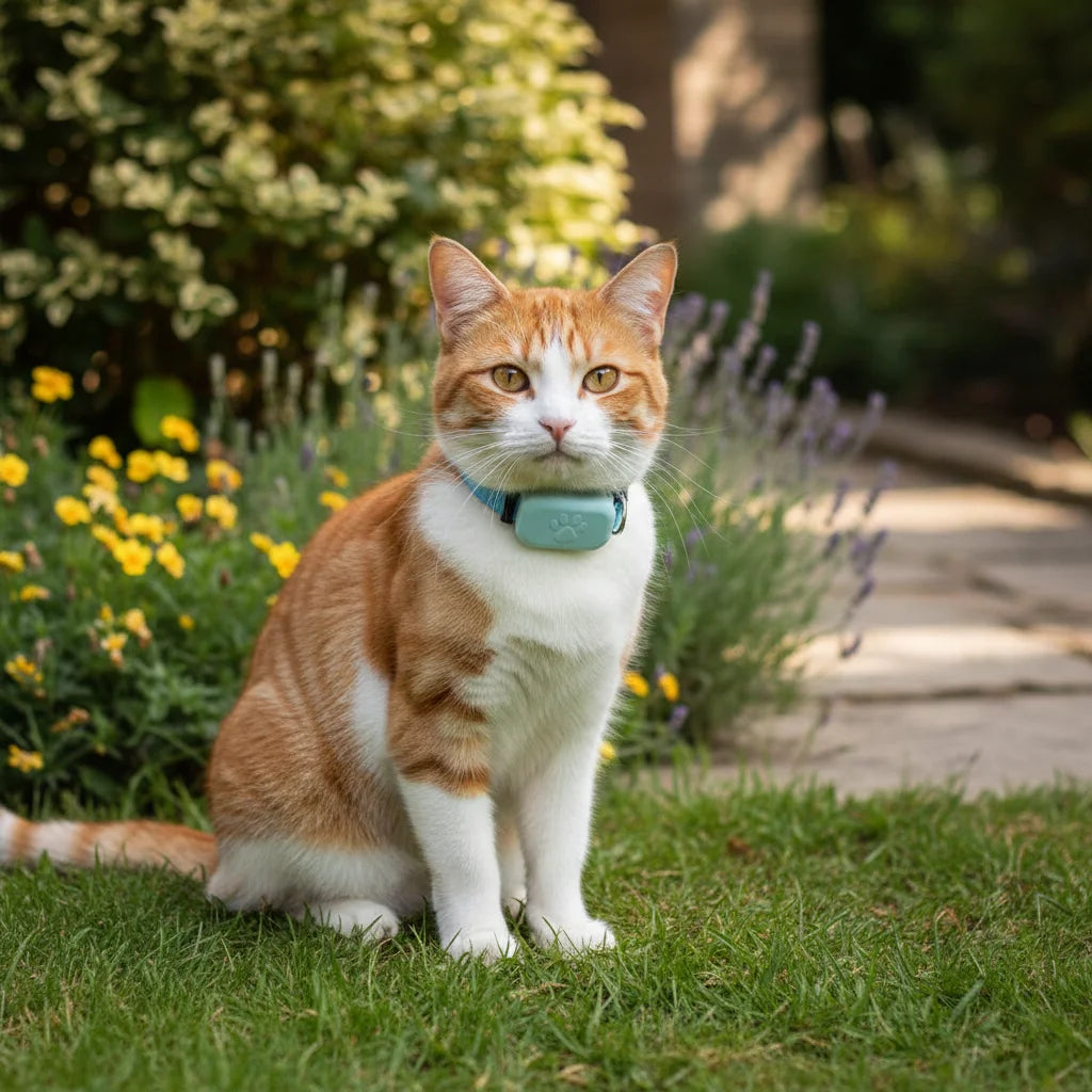 Localizador GPS para mascotas con localización en tiempo real y alertas de movimiento para perros y gatos – compacto y compatible con iOS