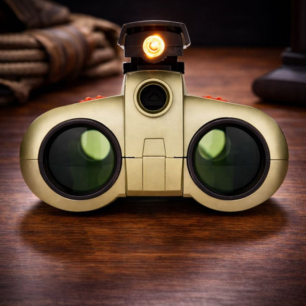 Binoculares de visión nocturna para niños con soporte ajustable para exploración al aire libre – observación de día y de noche