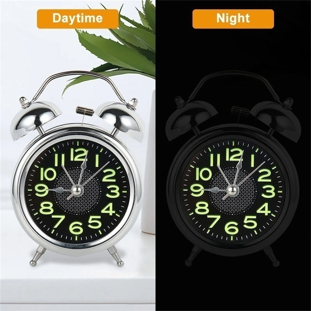 LOUDLUX – Réveil rétro à double cloche extra fort pour les gros dormeurs