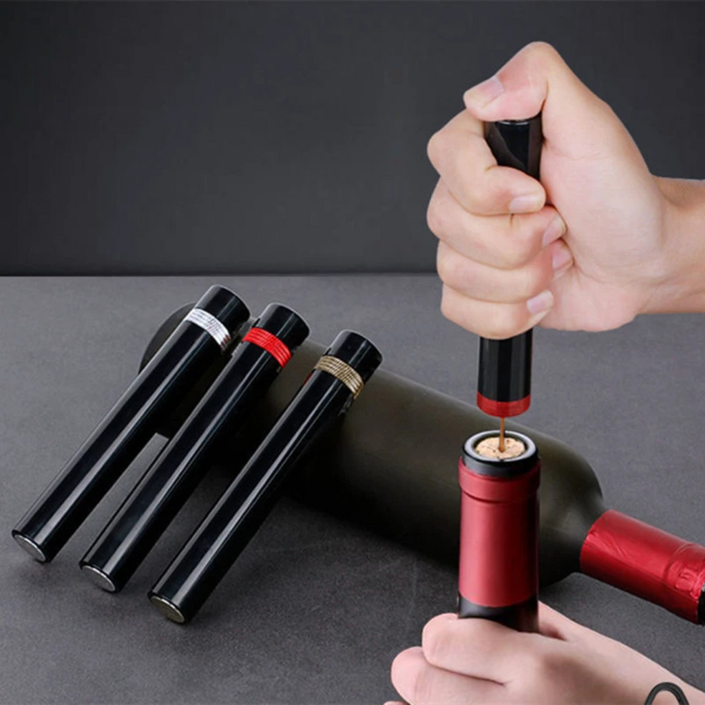 Abridor de Vino a Presión de Aire para una Fácil Apertura