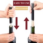 Abridor de Vino a Presión de Aire para una Fácil Apertura
