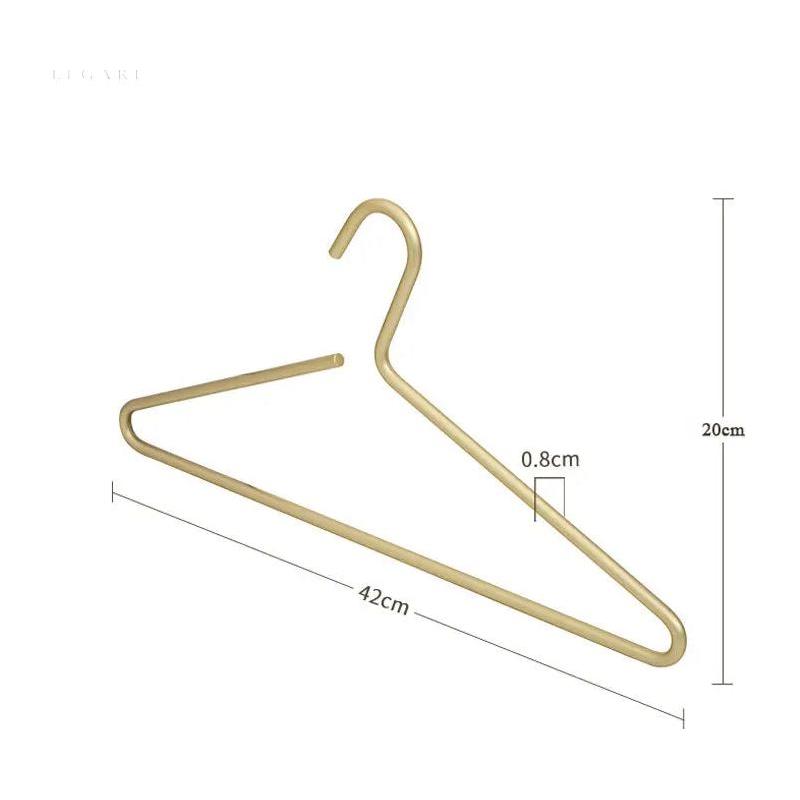 Kalsten | Percha de Ropa Antideslizante de Lujo - Perchas de Abrigo Mate Sólido y Elegante para Uso Duradero - (5 por set)