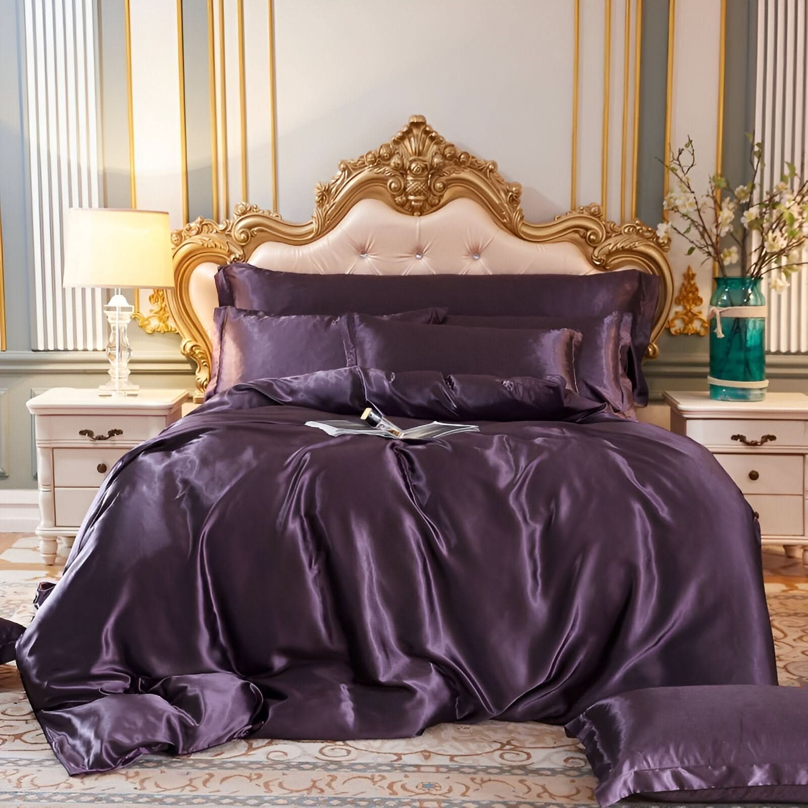 Lisslune | SERENISOFT - Juego de Ropa de Cama de Seda de Morera Premium