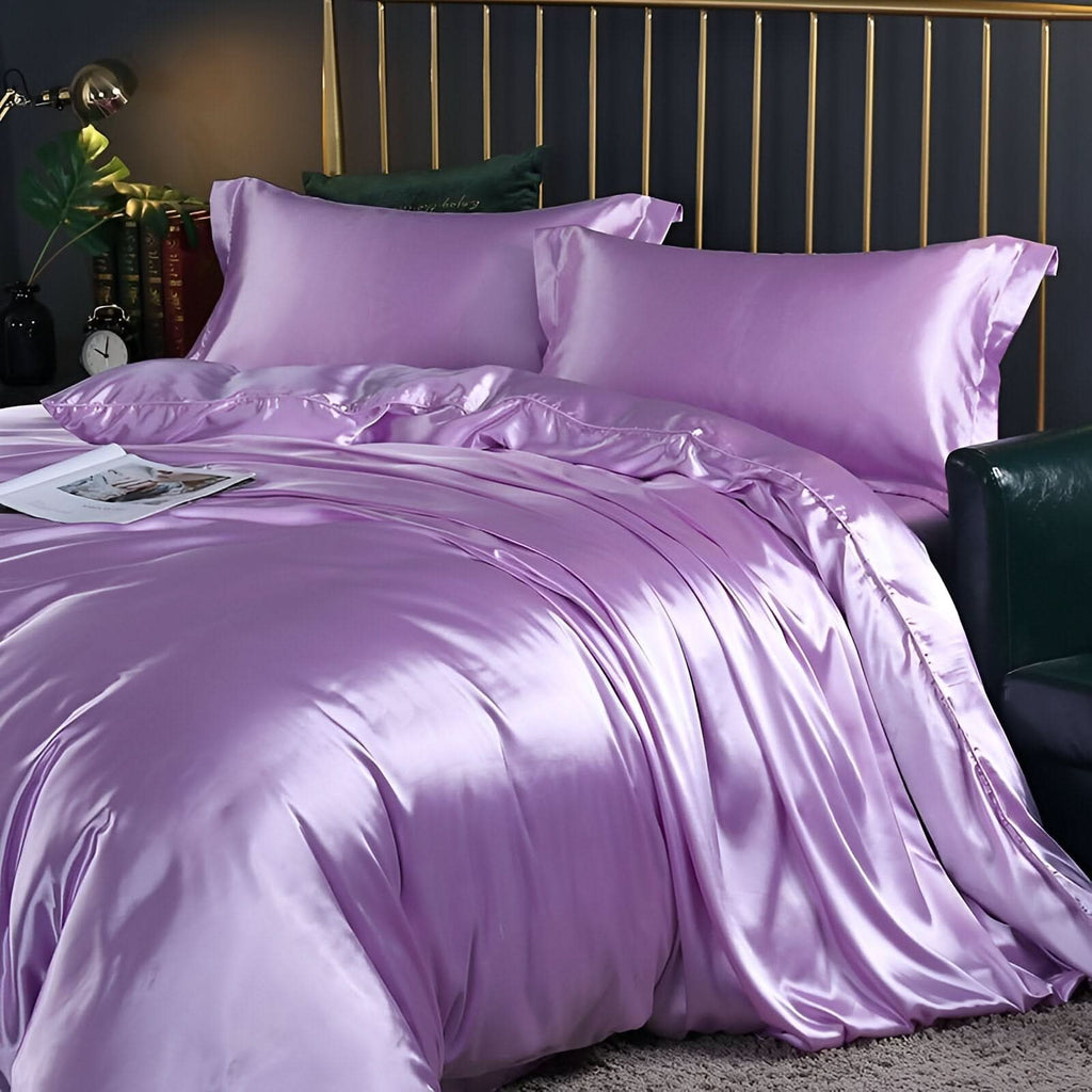 Lisslune | SERENISOFT - Juego de Ropa de Cama de Seda de Morera Premium