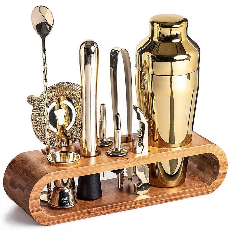 LUXMIX BARSET – Ensemble de cocktails en acier inoxydable de 10 pièces pour des boissons élégantes