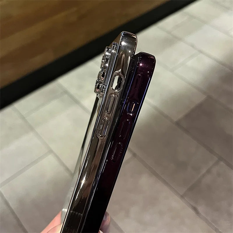 Funda Magnética Suave Transparente para iPhone