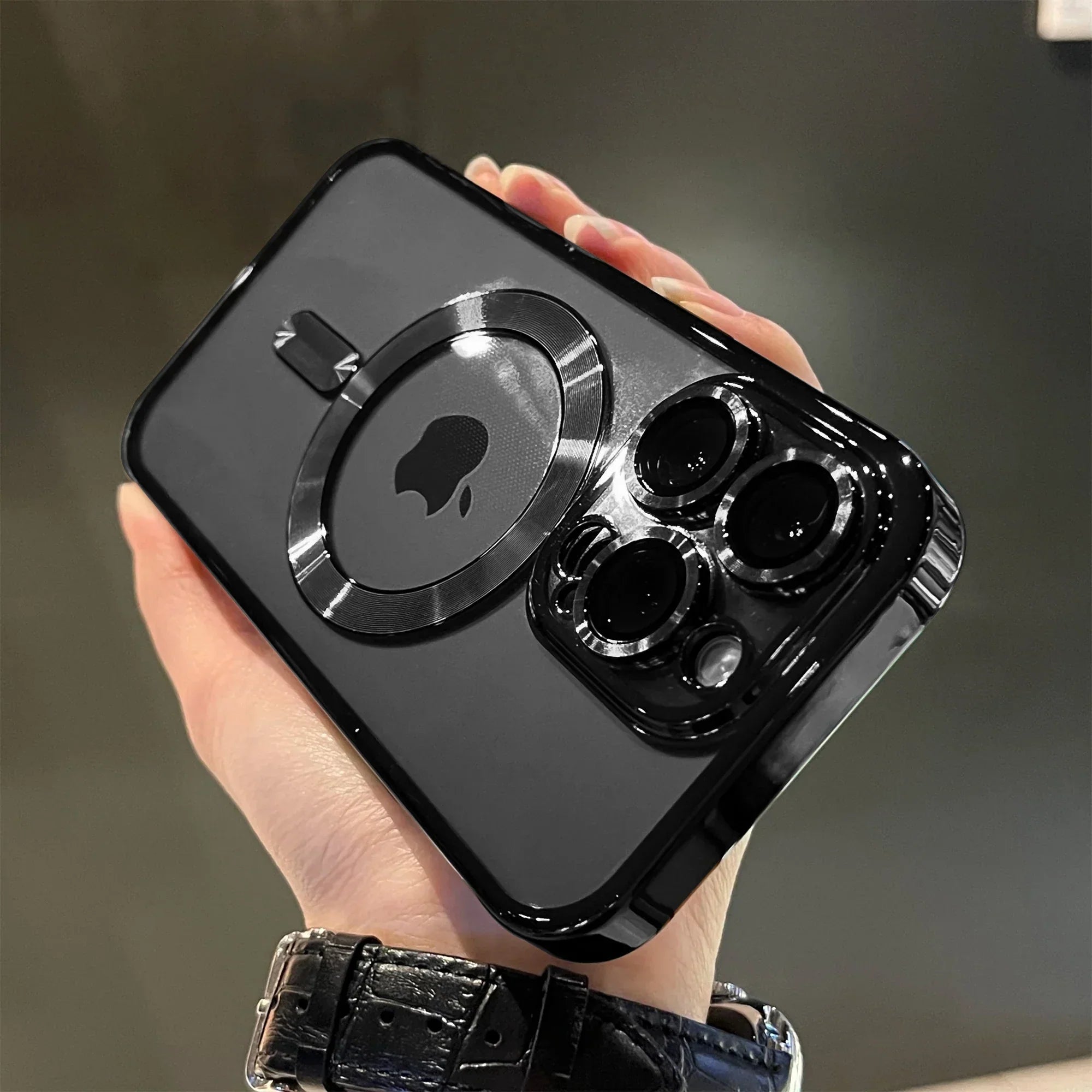 Funda Magnética Suave Transparente para iPhone